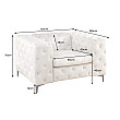 Kreslo 45985 Modern Barock Zamat Champagner Kreslo 45985 Modern Barock Zamat Champagner