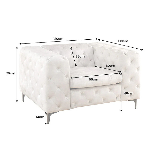 Kreslo 45985 Modern Barock Zamat Champagner Kreslo 45985 Modern Barock Zamat Champagner