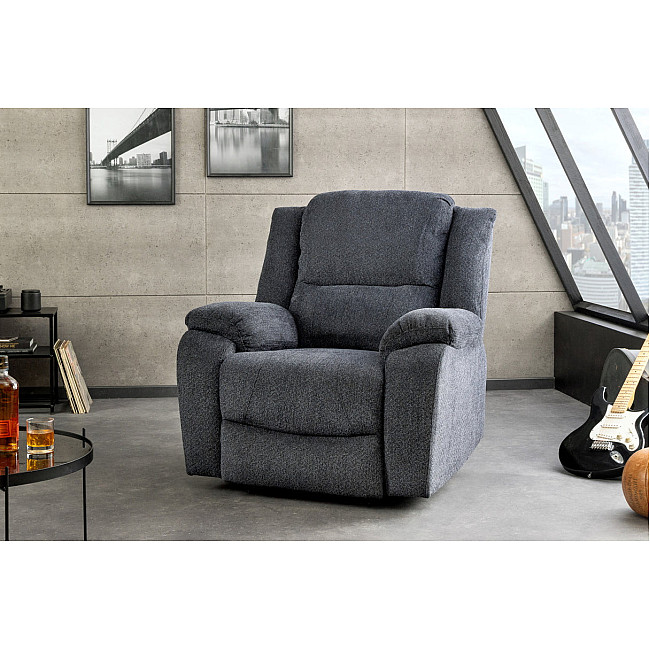 Kreslo Relax 47594 Hollywood - Tmavošedá látka