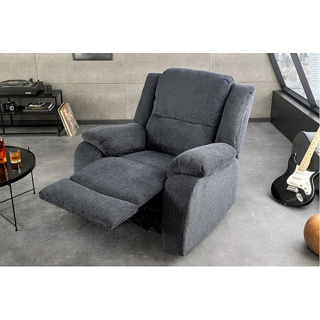 Kreslo Relax 47594 Hollywood - Tmavošedá látka