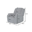 Kreslo Relax 47594 Hollywood - Tmavošedá látka