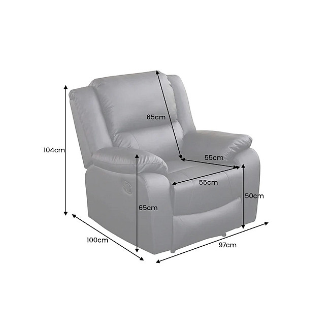 Kreslo Relax 47595 Hollywood - Čierne