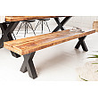 Lavica 40159 200cm Masív drevo Mango prírodná Lavica 40159 200cm Masív drevo Mango prírodná