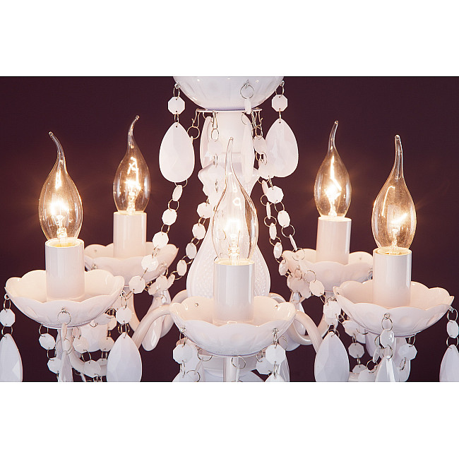 Luster 7227 5-Ramien biely Luster 7227 5-Ramien biely