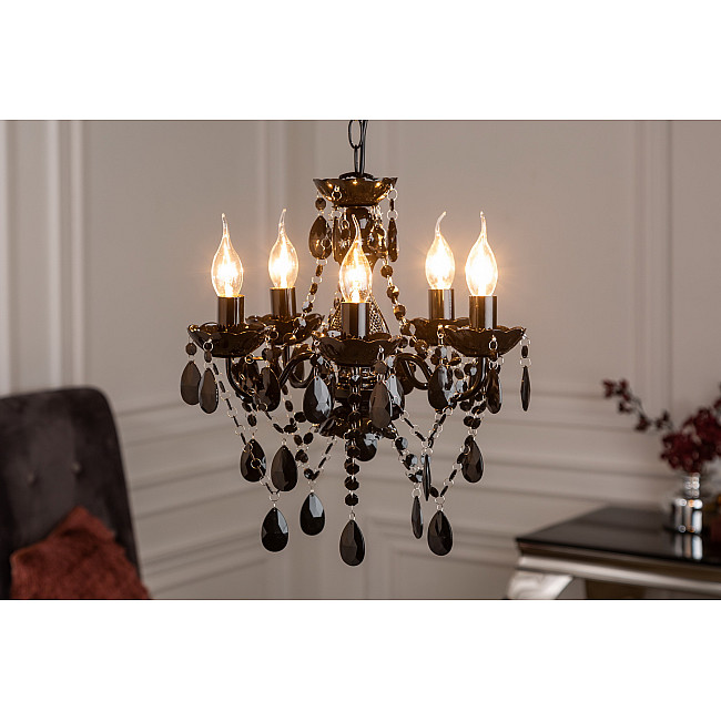 Luster 7228 5-Ramien čierny Luster 7228 5-Ramien čierny