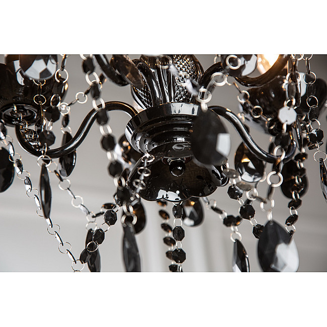 Luster 7228 5-Ramien čierny Luster 7228 5-Ramien čierny