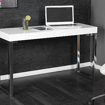 PC/Toaletný - stolík 16714 120cm Biely vysoký lesk