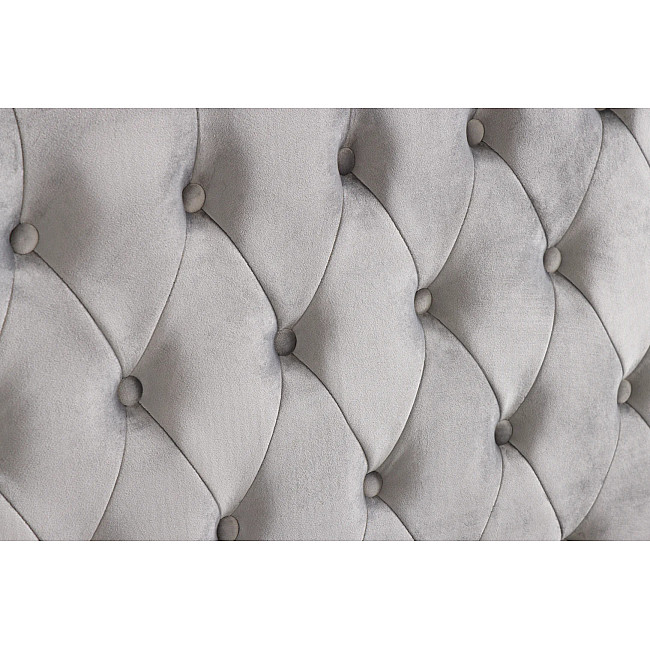 Posteľ 38968 180x200cm Zamat Strieborno šedá - PRODUKT JE SKLADOM U NÁS - 2Ks