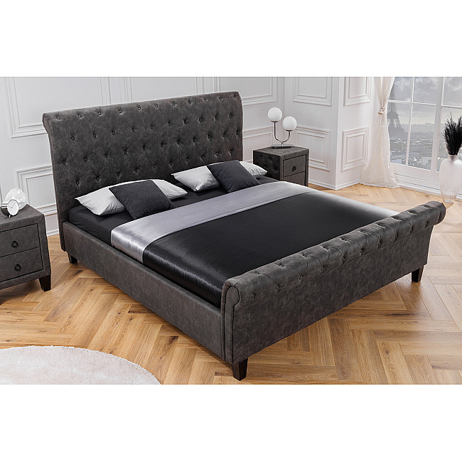 Posteľ 40605 160x200cm Kensington Microfaser Tmavošedá Posteľ 40605 160x200cm Kensington Microfaser Tmavošedá