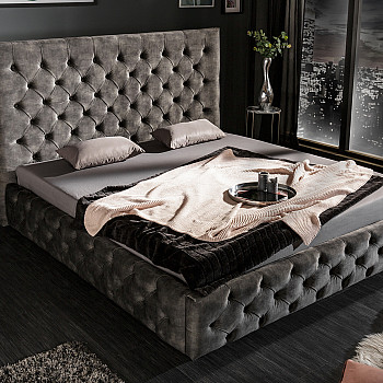 Posteľ 41076 180x200cm Zamat Olivovo šedá Posteľ 41076 180x200cm Zamat Olivovo šedá