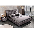 Posteľ 41669 160x200cm Boutique Zamat Tmavošedá Posteľ 41669 160x200cm Boutique Zamat Tmavošedá