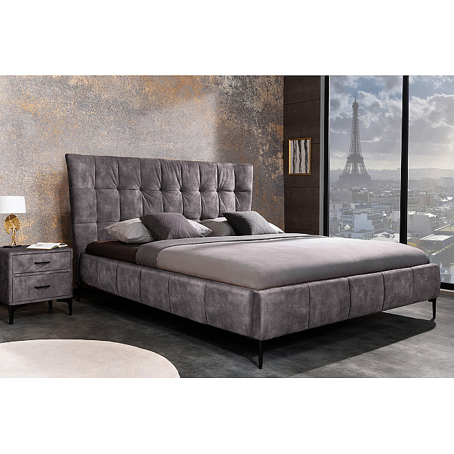 Posteľ 41669 160x200cm Boutique Zamat Tmavošedá Posteľ 41669 160x200cm Boutique Zamat Tmavošedá