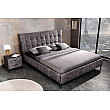 Posteľ 41670 180x200cm Boutique Zamat Tmavošedá Posteľ 41670 180x200cm Boutique Zamat Tmavošedá