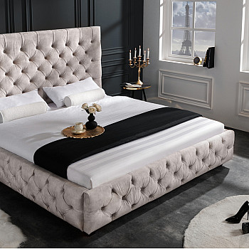 Posteľ 43105 180x200cm Zamat Champagne Posteľ 43105 180x200cm Zamat Champagne