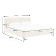 Posteľ 43256 180x200cm Modern Barock Zamat Champagner Posteľ 43256 180x200cm Modern Barock Zamat Champagner