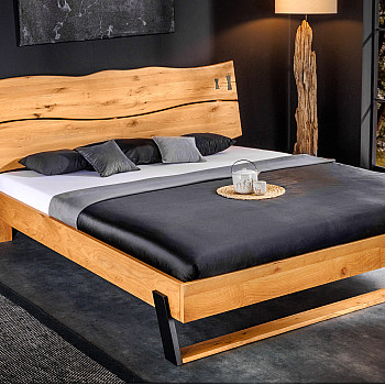 Posteľ 43556 180x200cm Amazonas Masív drevo Dub Posteľ 43556 180x200cm Amazonas Masív drevo Dub