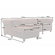 Rohová sedacia súprava 40611 Chesterfield - Antik Hnedá Rohová sedacia súprava 40611 Chesterfield - Antik Hnedá