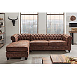 Rohová sedacia súprava 40611 Chesterfield - Antik Hnedá Rohová sedacia súprava 40611 Chesterfield - Antik Hnedá