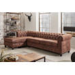 Rohová sedacia súprava 40611 Chesterfield Ľavá - Antik hnedá Rohová sedacia súprava 40611 Chesterfield Ľavá - Antik hnedá
