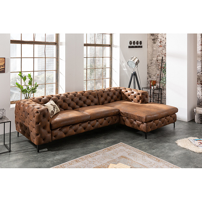 Rohová sedacia súprava 40667 Modern Barock - Antik Hnedá Rohová sedacia súprava 40667 Modern Barock - Antik Hnedá