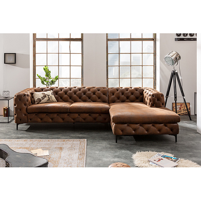 Rohová sedacia súprava 40667 Modern Barock - Antik Hnedá Rohová sedacia súprava 40667 Modern Barock - Antik Hnedá