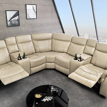 Rohová sedacia súprava Relax 47589 Hollywood - Béžová