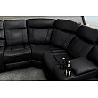 Rohová sedacia súprava Relax 47590 Hollywood - Čierna