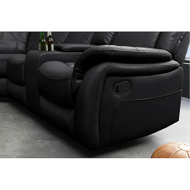 Rohová sedacia súprava Relax 47590 Hollywood - Čierna