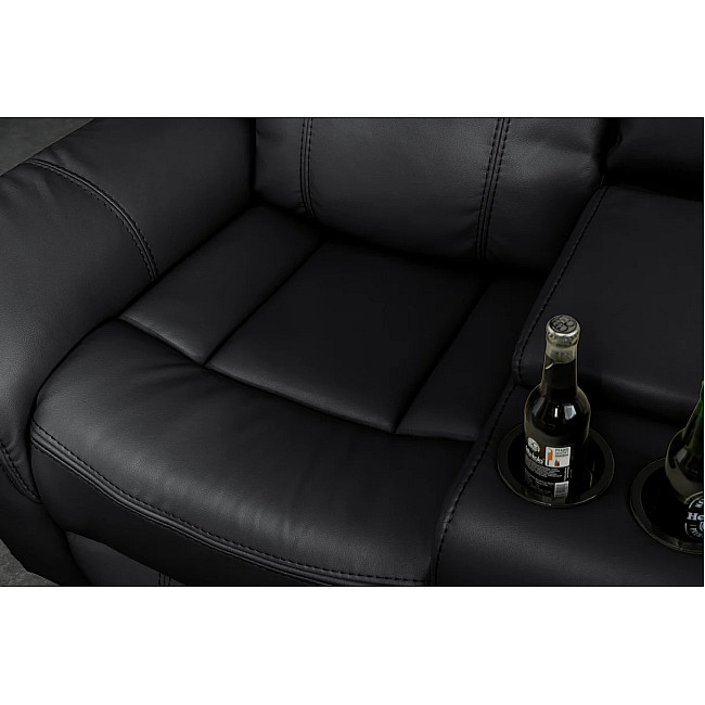 Rohová sedacia súprava Relax 47590 Hollywood - Čierna