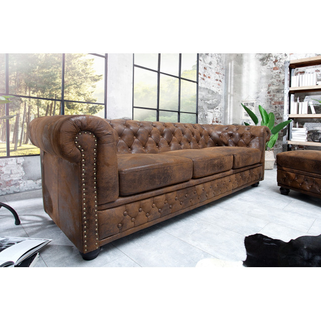 Sedacia súprava 17382 Chesterfield 3-sedenie Antik hnedá Sedacia súprava 17382 Chesterfield 3-sedenie Antik hnedá