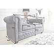 Sedacia súprava 37390 Chesterfield 2-sedenie Antik šedá