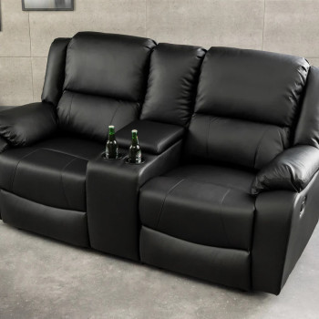 Sedacia súprava Relax 39474 Hollywood 2-sedenie Čierna