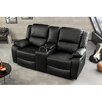 Sedacia súprava Relax 39474 Hollywood 2-sedenie Čierna