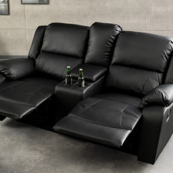 Sedacia súprava Relax 39474 Hollywood 2-sedenie Čierna