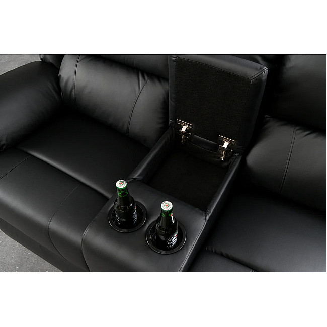 Sedacia súprava Relax 39474 Hollywood 2-sedenie Čierna