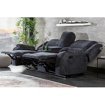 Sedacia súprava Relax 39979 Hollywood 2-sedenie Tmavošedá látka