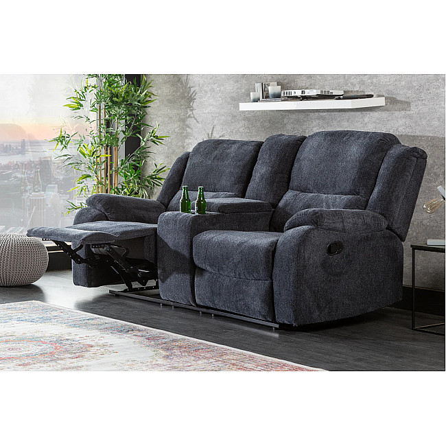 Sedacia súprava Relax 39979 Hollywood 2-sedenie Tmavošedá látka