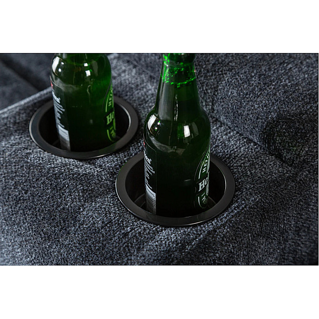 Sedacia súprava Relax 39979 Hollywood 2-sedenie Tmavošedá látka