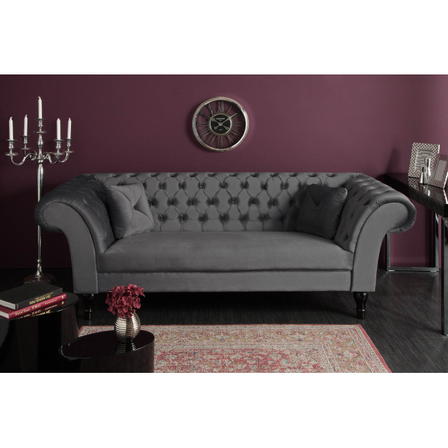 Sedacia súprava 40148 225cm Paris - Zamat striebornošedá Sedacia súprava 40148 225cm Paris - Zamat striebornošedá
