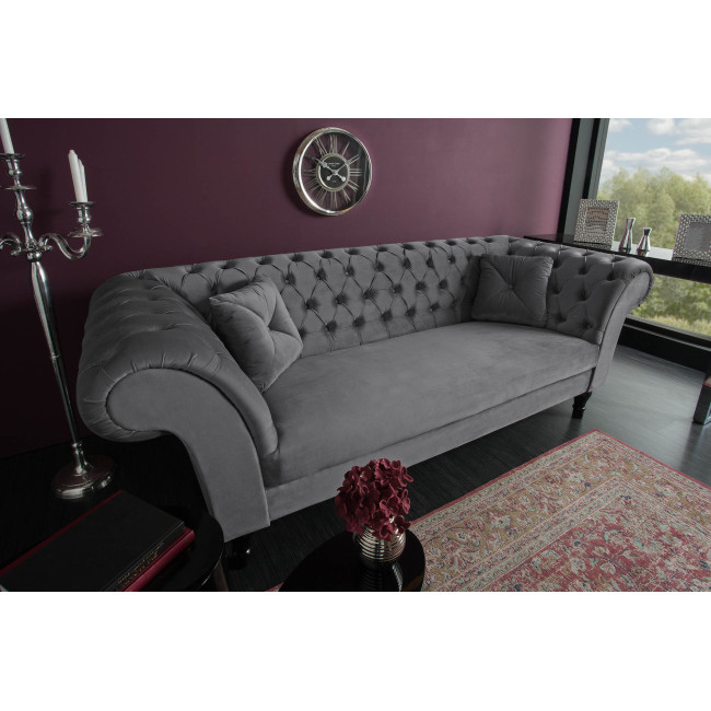 Sedacia súprava 40148 225cm Paris - Zamat striebornošedá Sedacia súprava 40148 225cm Paris - Zamat striebornošedá