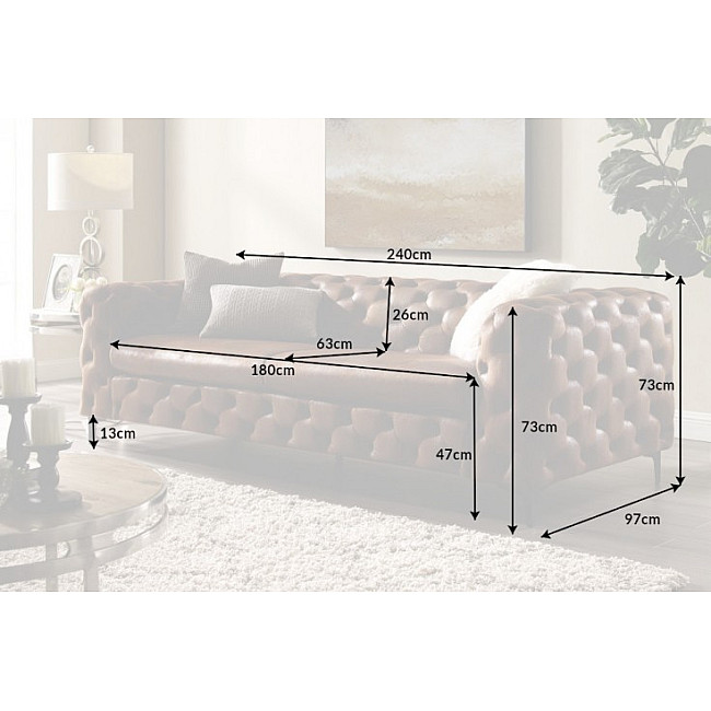 Sedacia súprava 44396 240cm Modern Barock Antik Hnedá Sedacia súprava 44396 240cm Modern Barock Antik Hnedá
