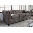 Sedacia súprava 40517 Chesterfield 3-sedenie Vintage Šedá Taupe Sedacia súprava 40517 Chesterfield 3-sedenie Vintage Šedá Taupe