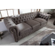 Sedacia súprava 40517 Chesterfield 3-sedenie Vintage Šedá Taupe Sedacia súprava 40517 Chesterfield 3-sedenie Vintage Šedá Taupe