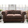 Sedacia súprava 40653 Chesterfield 2-sedenie Vintage Hnedá