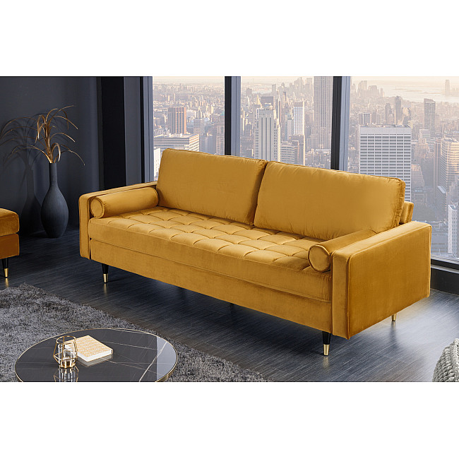 Sedacia súprava 41072 220cm Cozy - Zamat Žltá Sedacia súprava 41072 220cm Cozy - Zamat Žltá