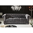 Sedacia súprava 41215 Chesterfield 3-sedenie Zamat Šedá Sedacia súprava 41215 Chesterfield 3-sedenie Zamat Šedá