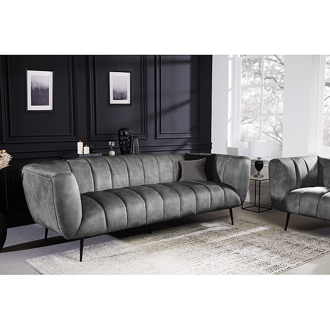 Sedacia súprava 41248 225cm Noblesse Zamat Šedá Sedacia súprava 41248 225cm Noblesse Zamat Šedá