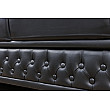 Sedacia súprava 41447 Chesterfield 3-sedenie Antique Čierna