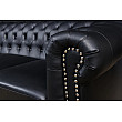 Sedacia súprava 41447 Chesterfield 3-sedenie Antique Čierna