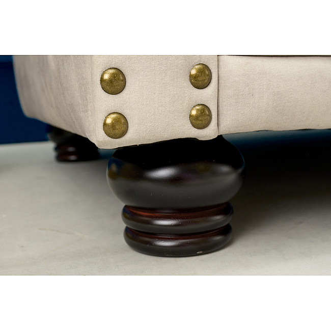 Sedacia súprava 42311 Chesterfield 2-sedenie Zamat Champagner